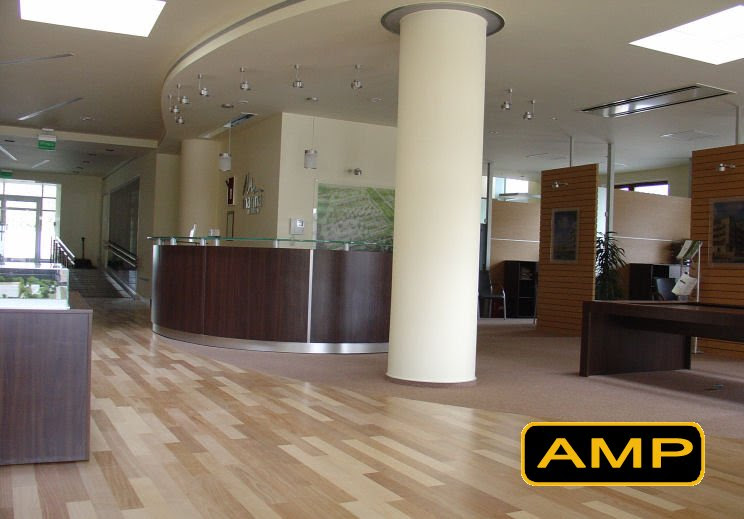 Sales office at the residential development Marina Mokotów