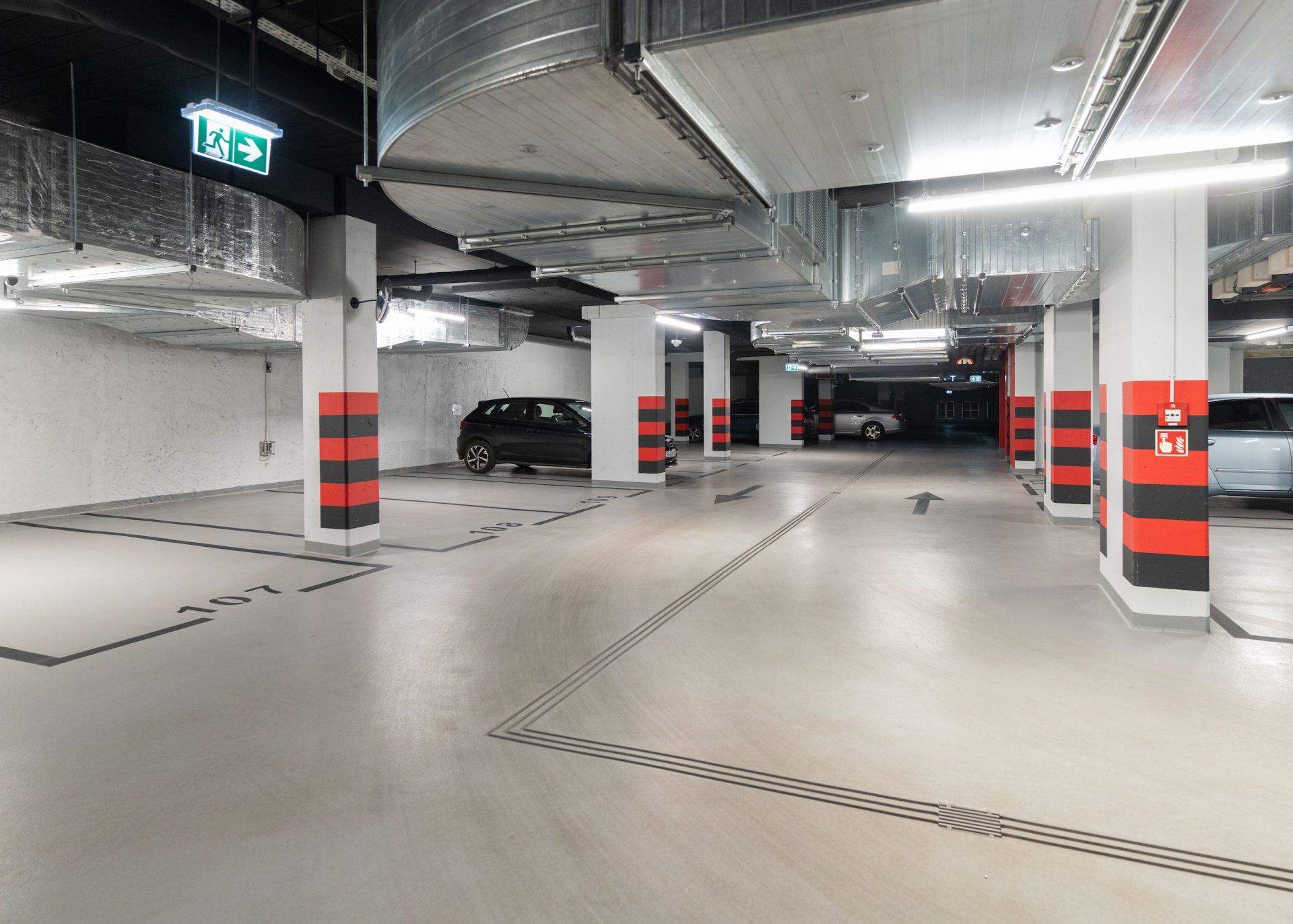 two-level underground parking